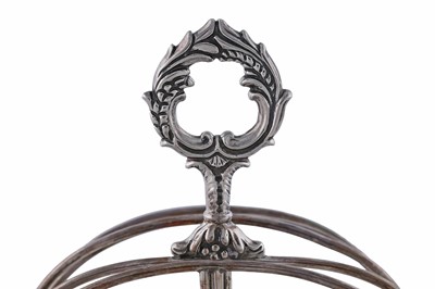 Lot 48 - An early Victorian Scottish provincial silver toast or Bannock rack