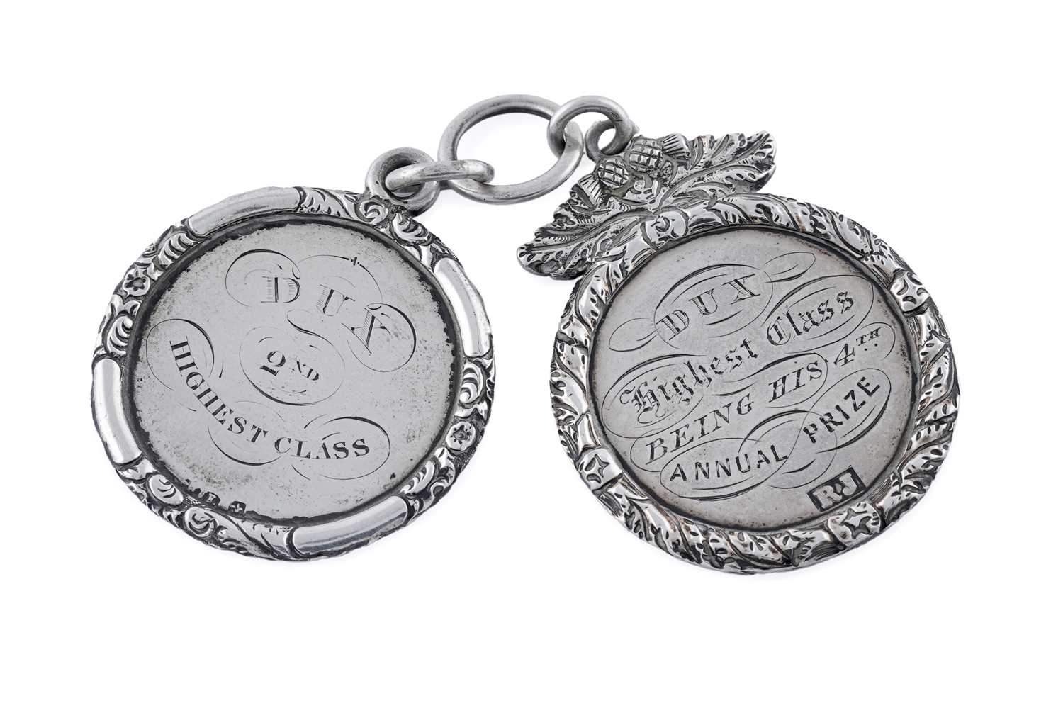 Lot 226 - Two Victorian Scottish ‘Dux’ prize medals