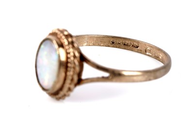 Lot 187 - A suite of opal cabochon jewellery