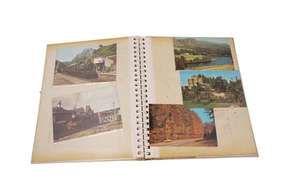 Lot 98 - Two postcard albums and contents