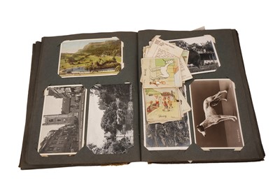 Lot 98 - Two postcard albums and contents