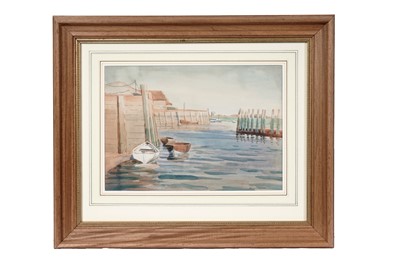 Lot 969 - William Heaton Cooper RA - The Quay Bosham | watercolour