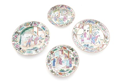 Lot 805 - Four Canton plates