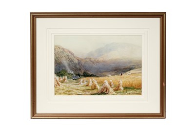 Lot 979 - Henry Clarence Whaite - Haygatherers, Wales | watercolour