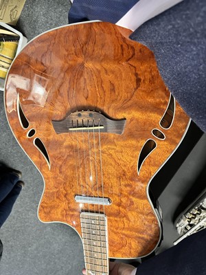 Lot 571 - A Crafter SA Bubinga electro-acoustic guitar