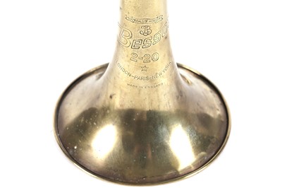 Lot 541 - A Besson 2-20 brass cornet