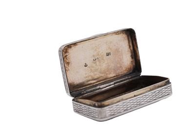 Lot 274 - A 19th Century Russian silver and niello work snuff box