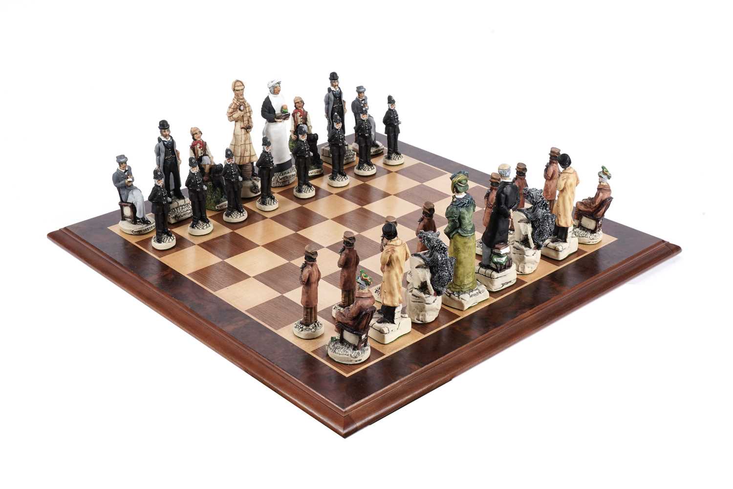 Lot 909 - A Sherlock Holmes resin chess set