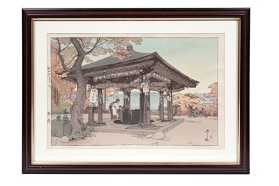 Lot 828 - Hiroshi Yoshida – Utagahama | woodblock print