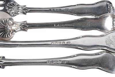 Lot 172 - A quantity of antique silver flatware