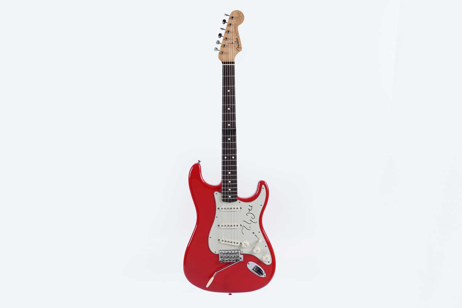 Lot 129 - A signed Mark Knopfler Signature Fender Stratocaster