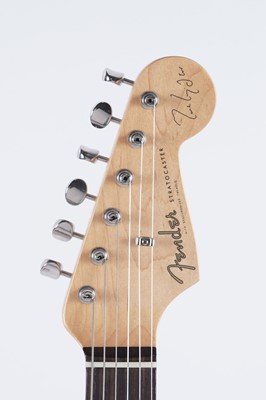 Lot 129 - A signed Mark Knopfler Signature Fender Stratocaster