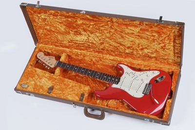 Lot 129 - A signed Mark Knopfler Signature Fender Stratocaster