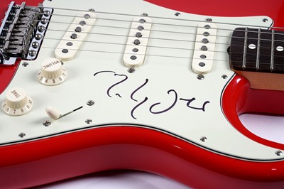 Lot 129 - A signed Mark Knopfler Signature Fender Stratocaster