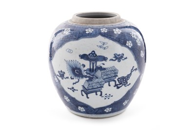 Lot 845 - A Chinese blue and white ginger jar