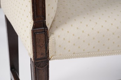 Lot 92 - A George III window seat and footstool