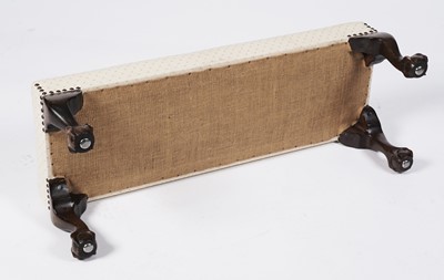 Lot 92 - A George III window seat and footstool