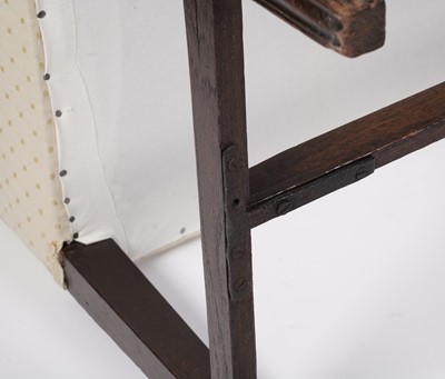 Lot 92 - A George III window seat and footstool