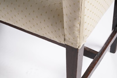 Lot 92 - A George III window seat and footstool