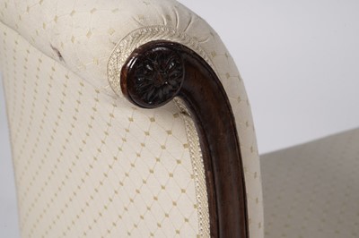 Lot 92 - A George III window seat and footstool