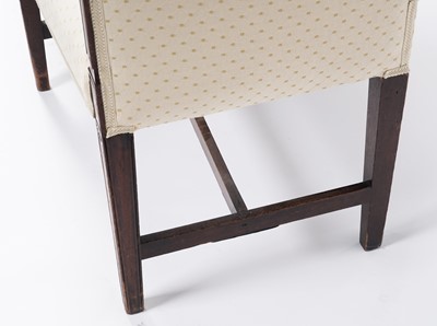 Lot 92 - A George III window seat and footstool