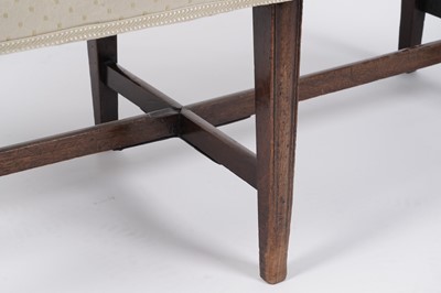 Lot 92 - A George III window seat and footstool