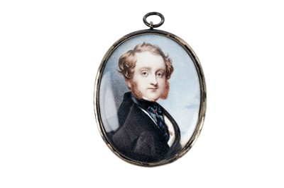 Lot 923 - 19th Century British School - Portrait of a gentleman with red hair | miniature