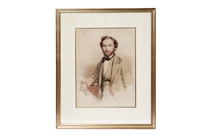 Lot 940 - 19th Century British School - Portrait of a gentleman with auburn hair | watercolour