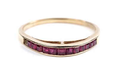 Lot 572 - Two modern ruby rings