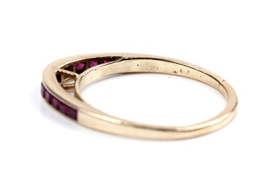 Lot 572 - Two modern ruby rings