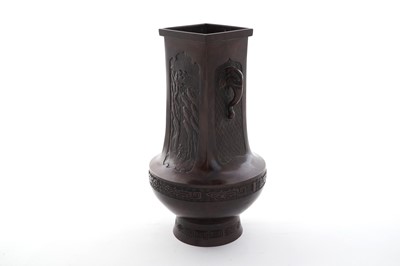 Lot 864 - A Chinese bronze Hu vase