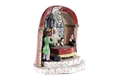 Lot 1103 - A Staffordshire 'New Marriage Act' group