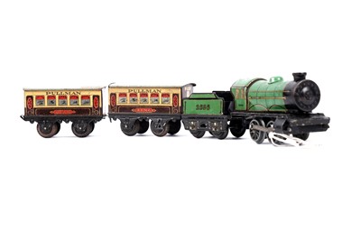 Lot 918 - A part 0-gauge Hornby tinplate clockwork model; and others