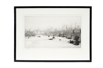 Lot 905 - William Lionel Wyllie - Shipping on the Tyne at Newcastle | etching