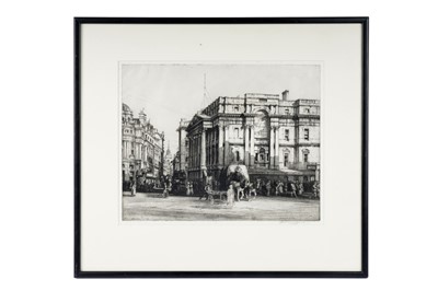 Lot 907 - Nathaniel Sparks - A View of St Mary Woolchurch Haw | etching