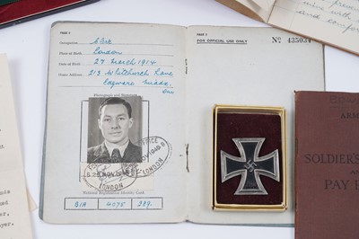 Lot 223 - A Second World War group of medals with Union Movement Sir Oswald Mosley interest