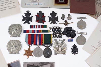 Lot 223 - A Second World War group of medals with Union Movement Sir Oswald Mosley interest