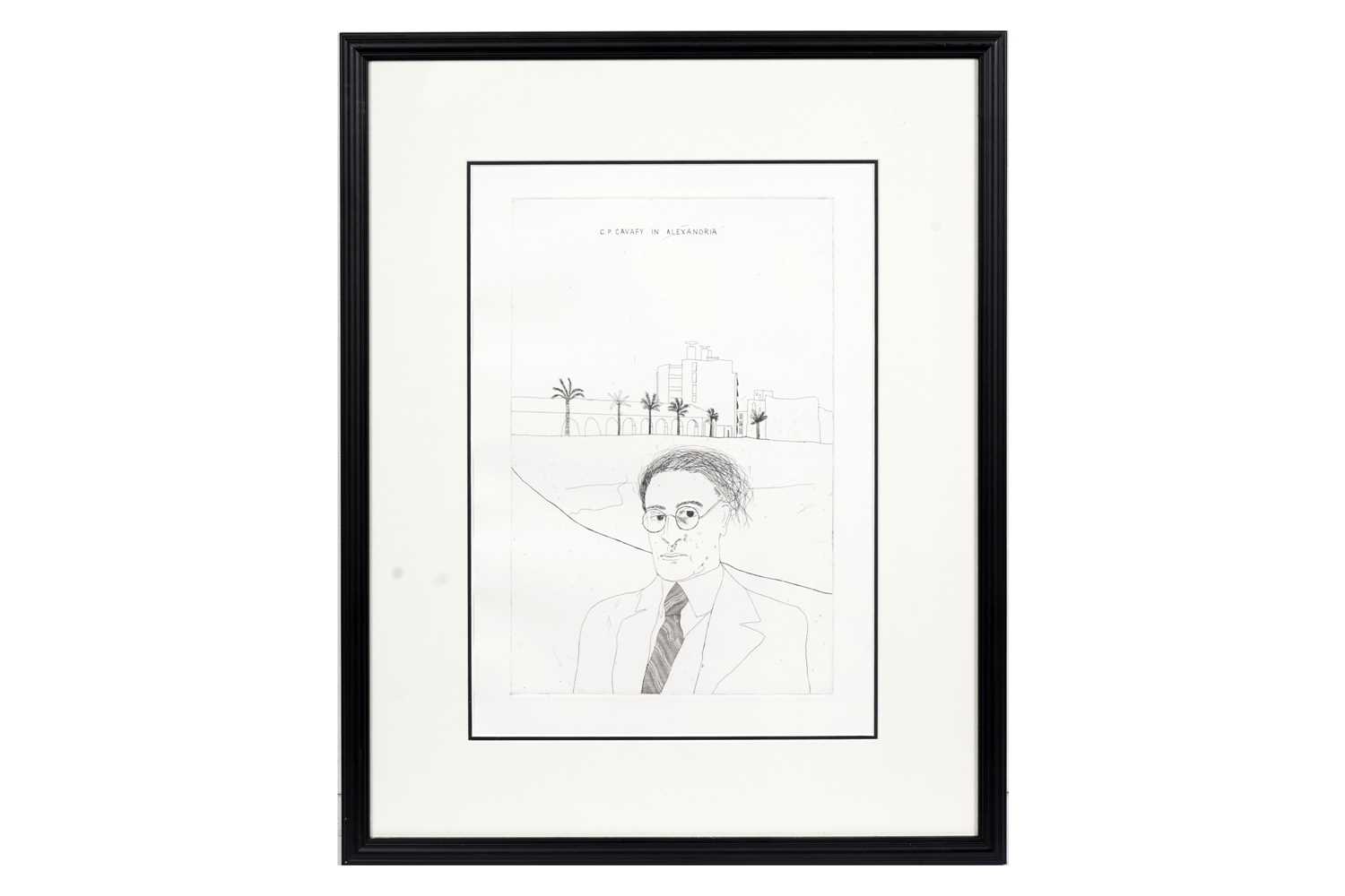 Lot 71 - David Hockney - Portrait of Cavafy in Alexandria | etching