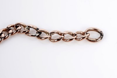 Lot 665 - A 9ct rose gold choker necklace