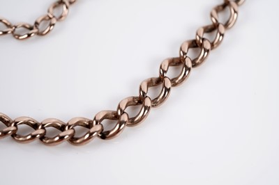 Lot 665 - A 9ct rose gold choker necklace
