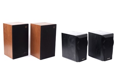 Lot 314 - Two pairs of bookcase speakers