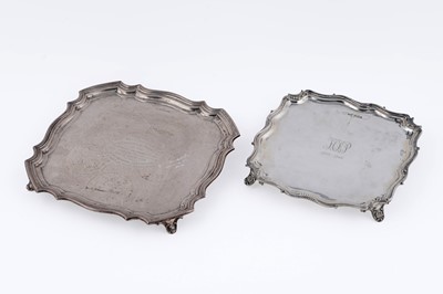 Lot 19 - Two silver salvers