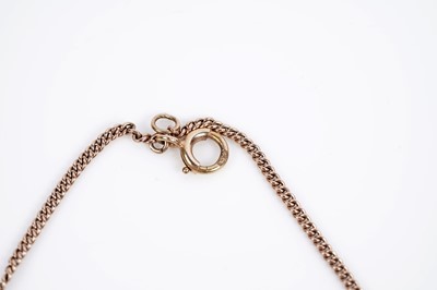 Lot 679 - A citrine pendant necklet