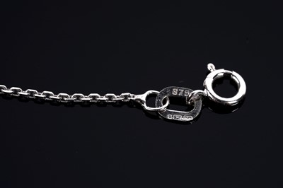 Lot 684 - A diamond cluster sunburst pendant necklace