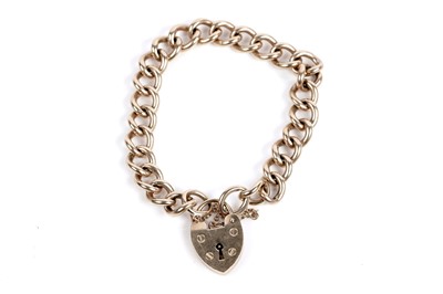 Lot 640 - A 9ct yellow gold chain bracelet