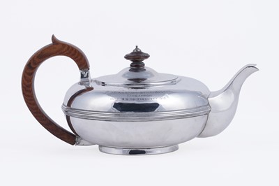 Lot 96 - A Great War period silver teapot