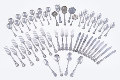 Lot 188 - A quantity of late 19th/early 20th Century American silver flatware and cutlery
