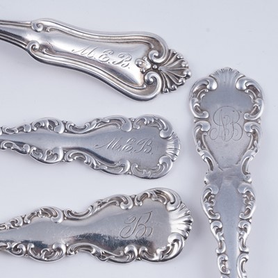 Lot 188 - A quantity of late 19th/early 20th Century American silver flatware and cutlery