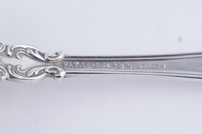 Lot 188 - A quantity of late 19th/early 20th Century American silver flatware and cutlery