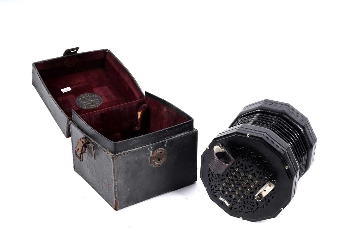Lot 15 - A Lachenal 'Edeophone' concertina